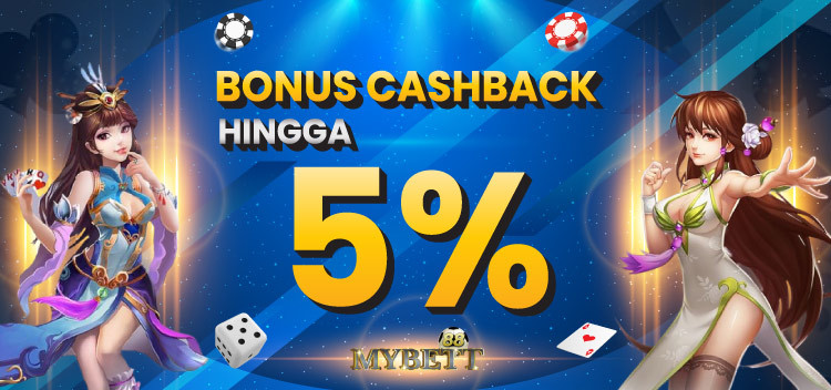 CASHBACK BONUS HINGGA 5%